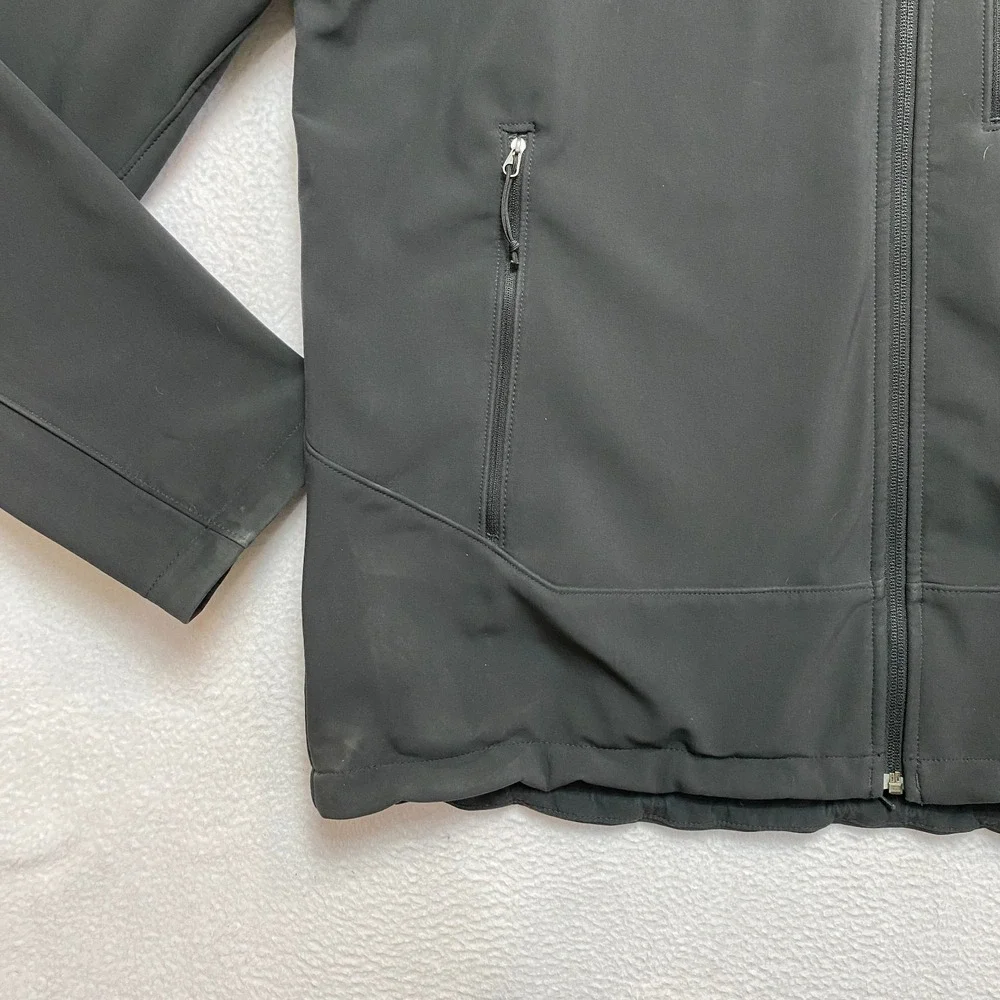The North Face Jacket Mens XL Black Windwall Softshell Full Zip